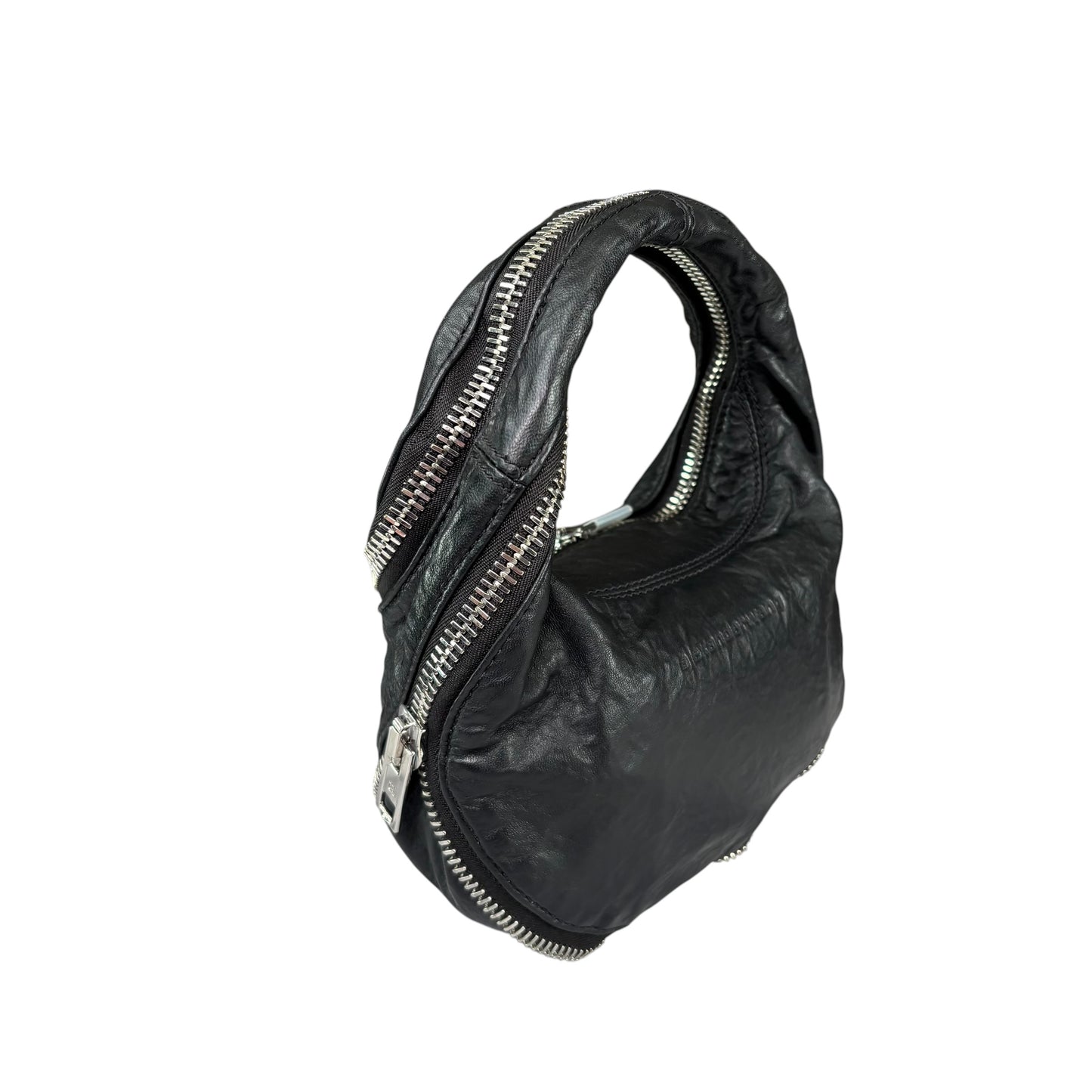 Alexander Wang Mini ZipTwist 2-Way Leather SHW Purse