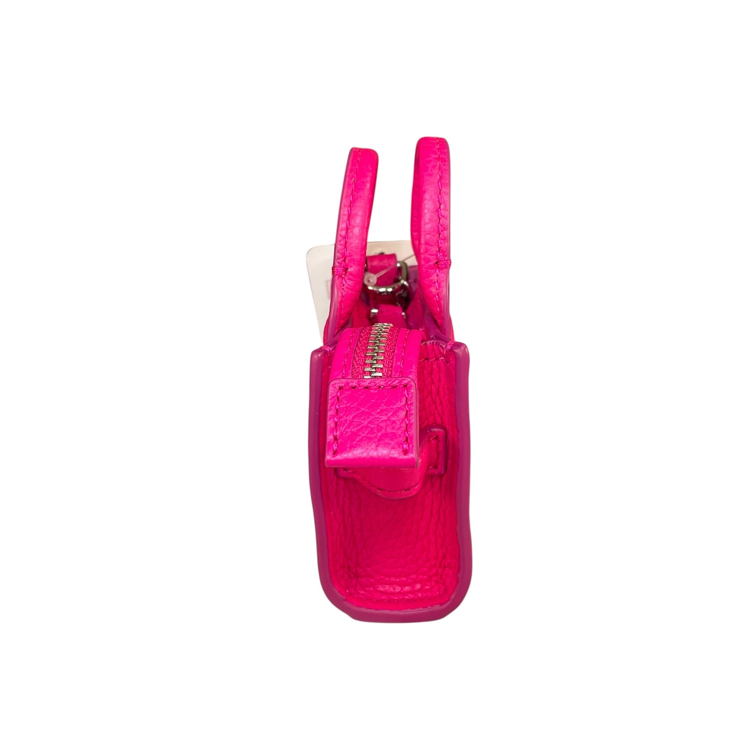Marc Jacobs The Tote Bag Nano Leather Bag Charm / Keychain Pink Mini Tote