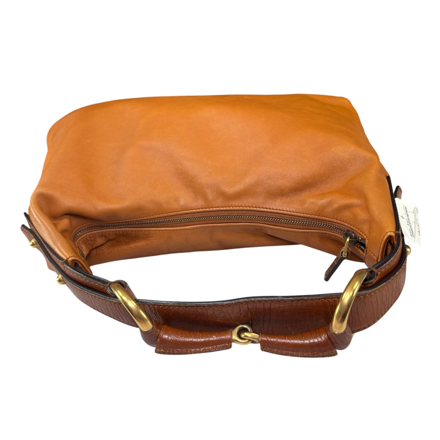 Gucci Y2K Horsebit GHW Congac Leather Shoulder Hobo Purse
