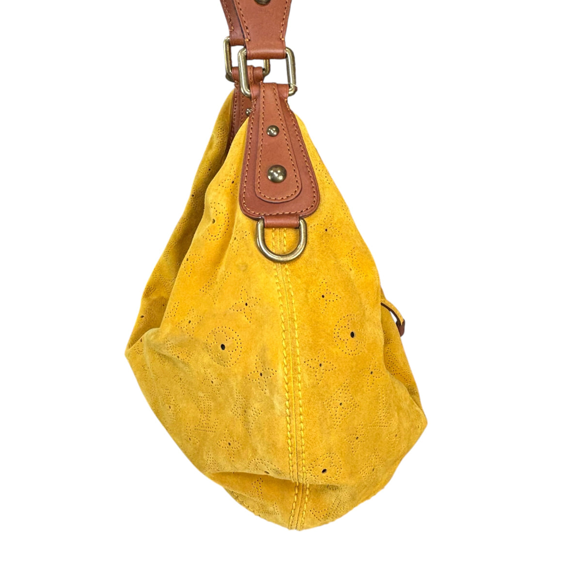 Louis Vuitton Y2K Onata Mustard Mahina Suede GM Hobo Bag