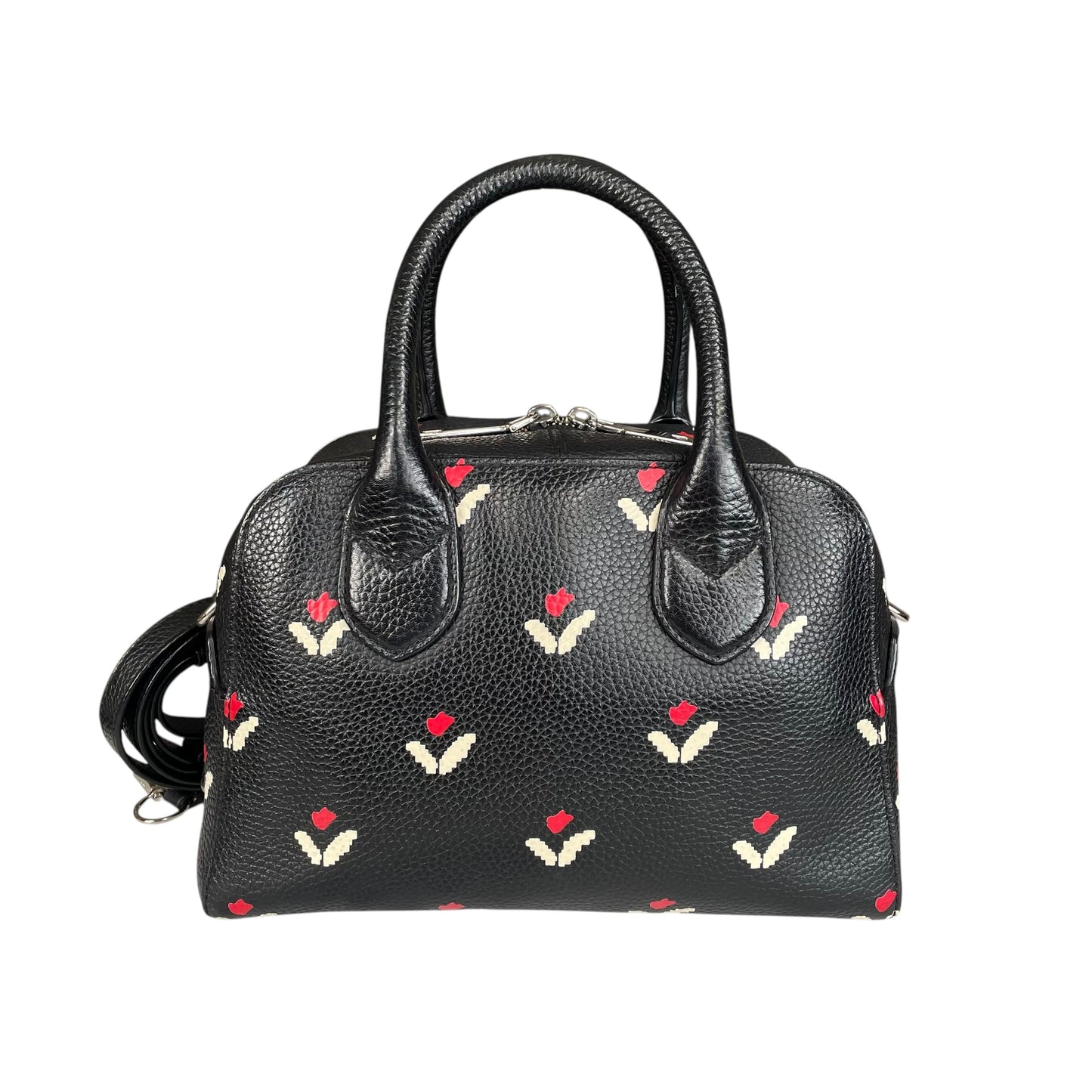 Marc Jacobs New York Tullip Collection Leather Beaded 2-Way SHW Zip Purse