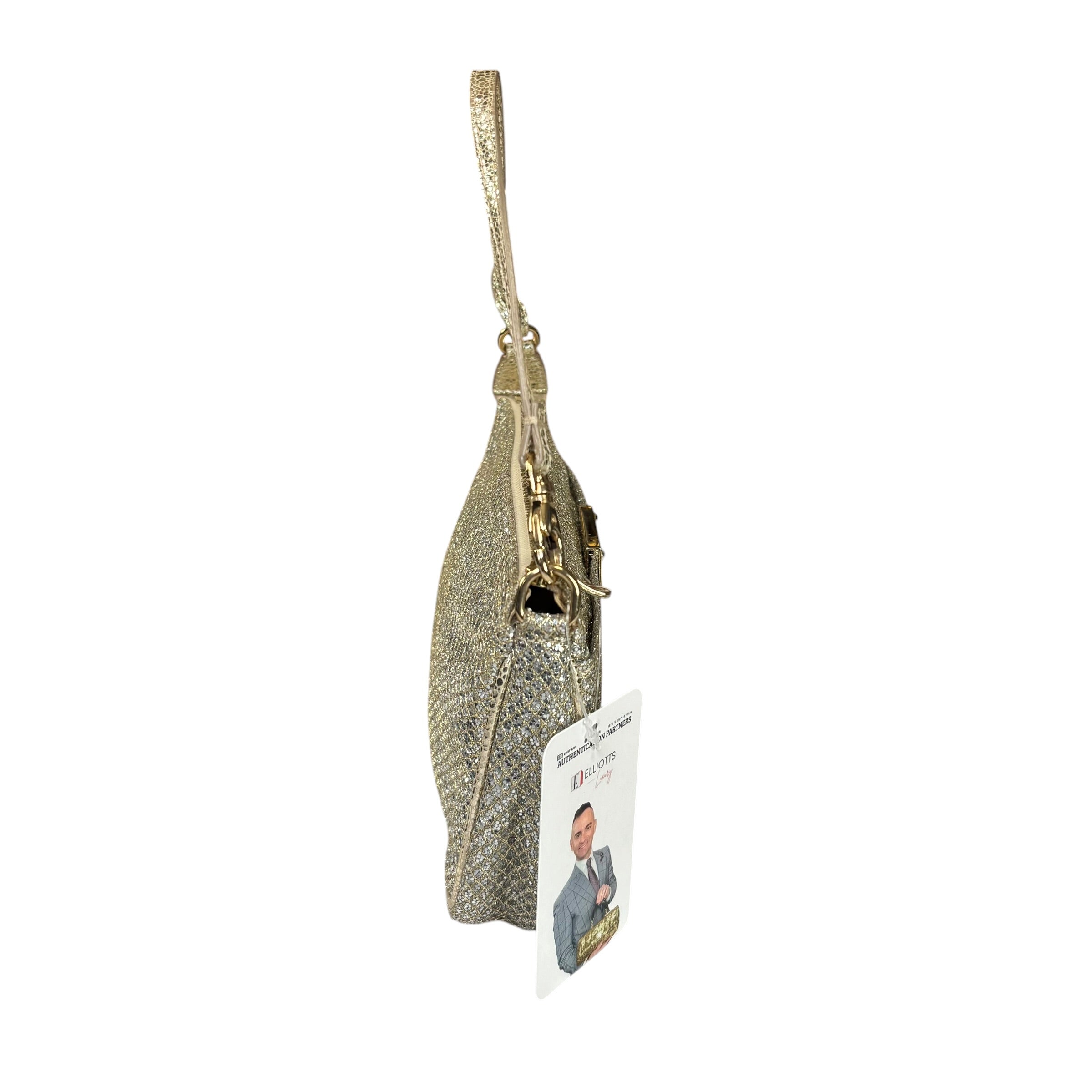 Jimmy Choo Glitter GHW Pouchette Shoulder Purse – Elliott's Luxury