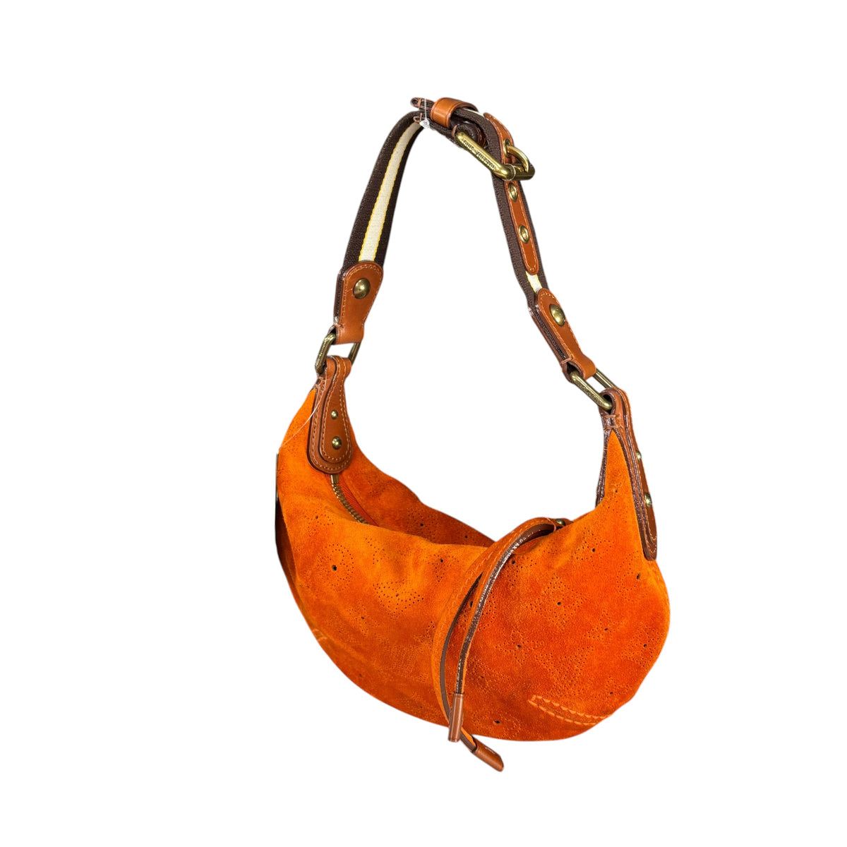 Louis Vuitton Y2K Onata Orange Suede Mahina PM Mini Leather Hobo Purse
