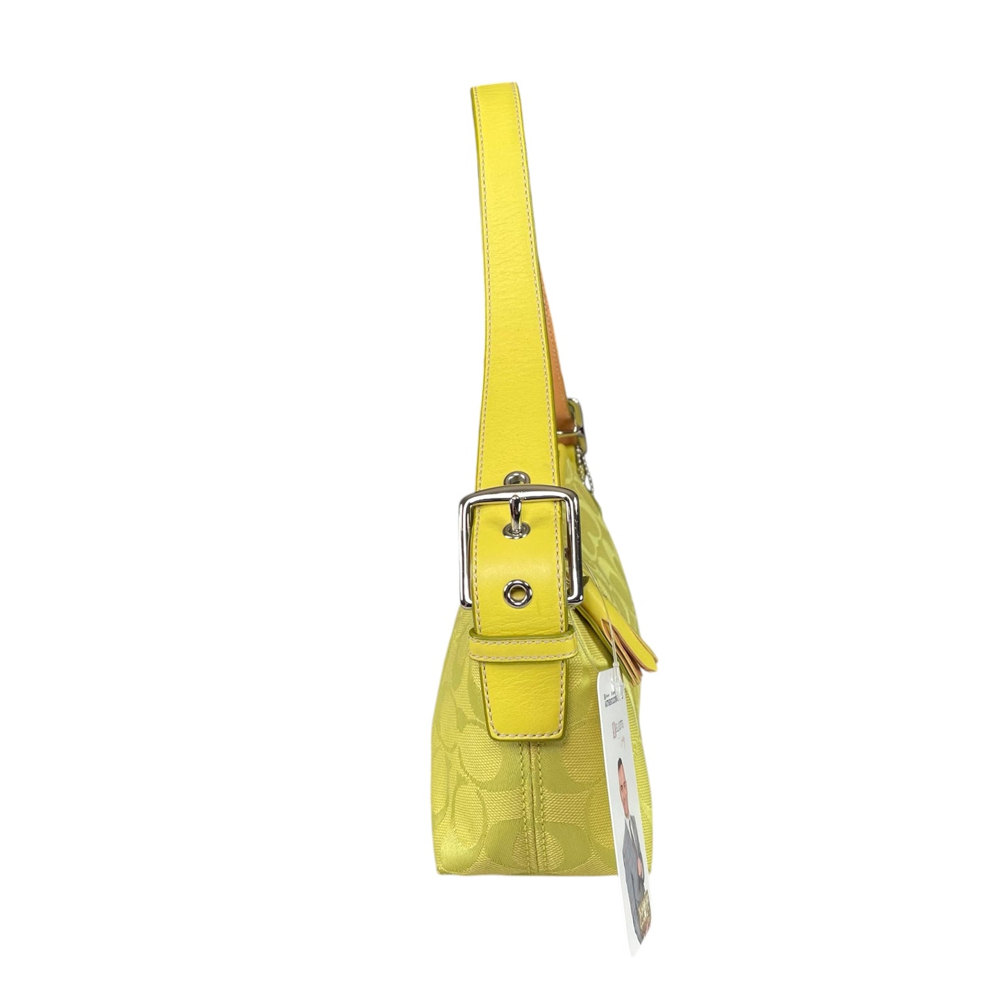 Coach Demi Y2K Signature C Lime Shoulder Purse