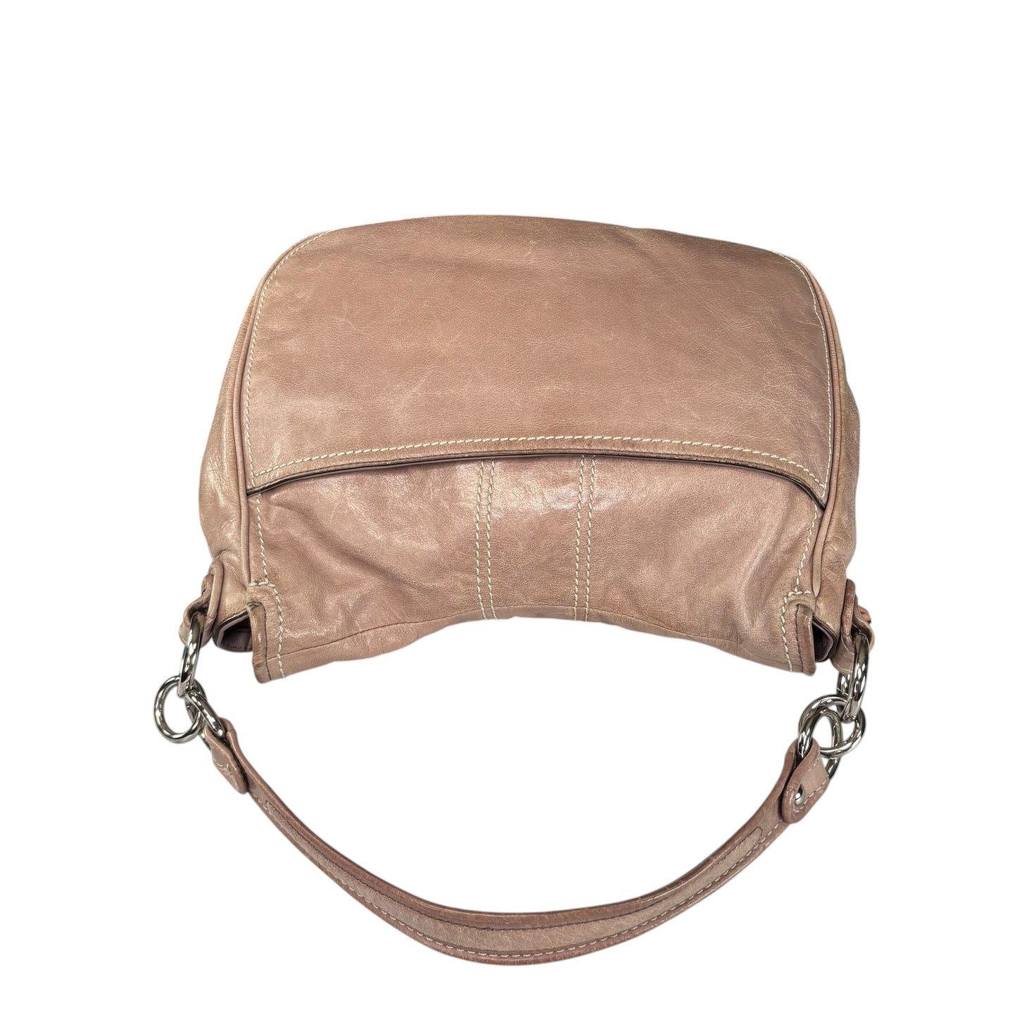 Coach Y2K Taupe Distressed Soho Buckle Shoulder Purse