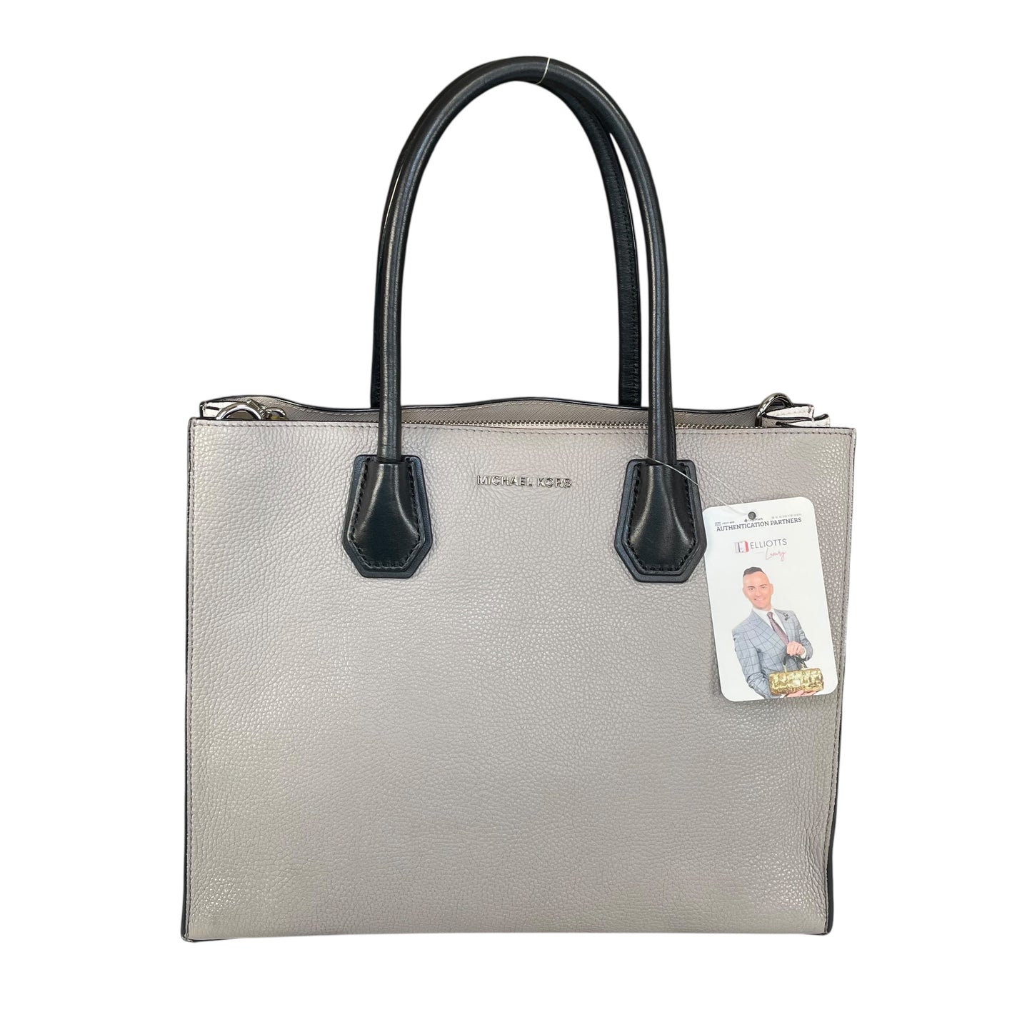 Michael Kors Mercer Large Tricolor Leather SHW Tote 2-Way Crossbody