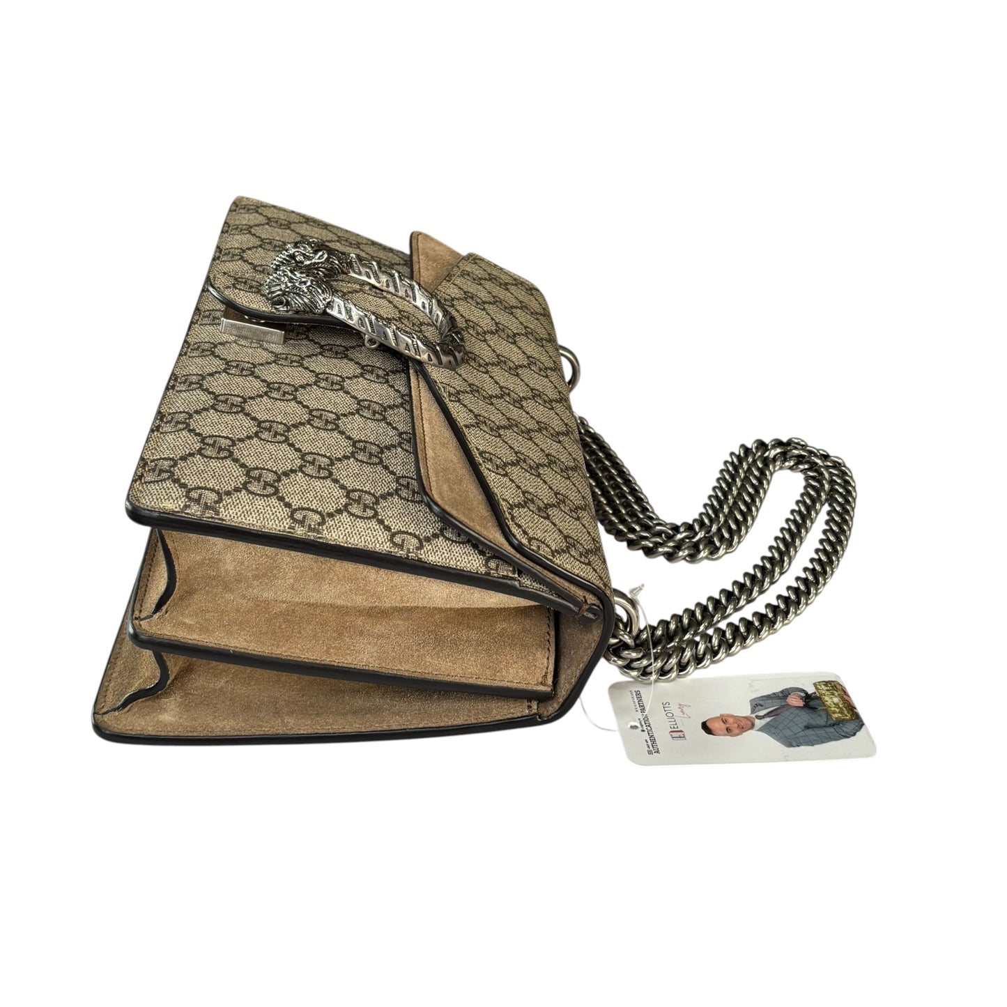 Gucci GG Dionysus Medium GG Supreme Canvas / Suede Shoulder Purse