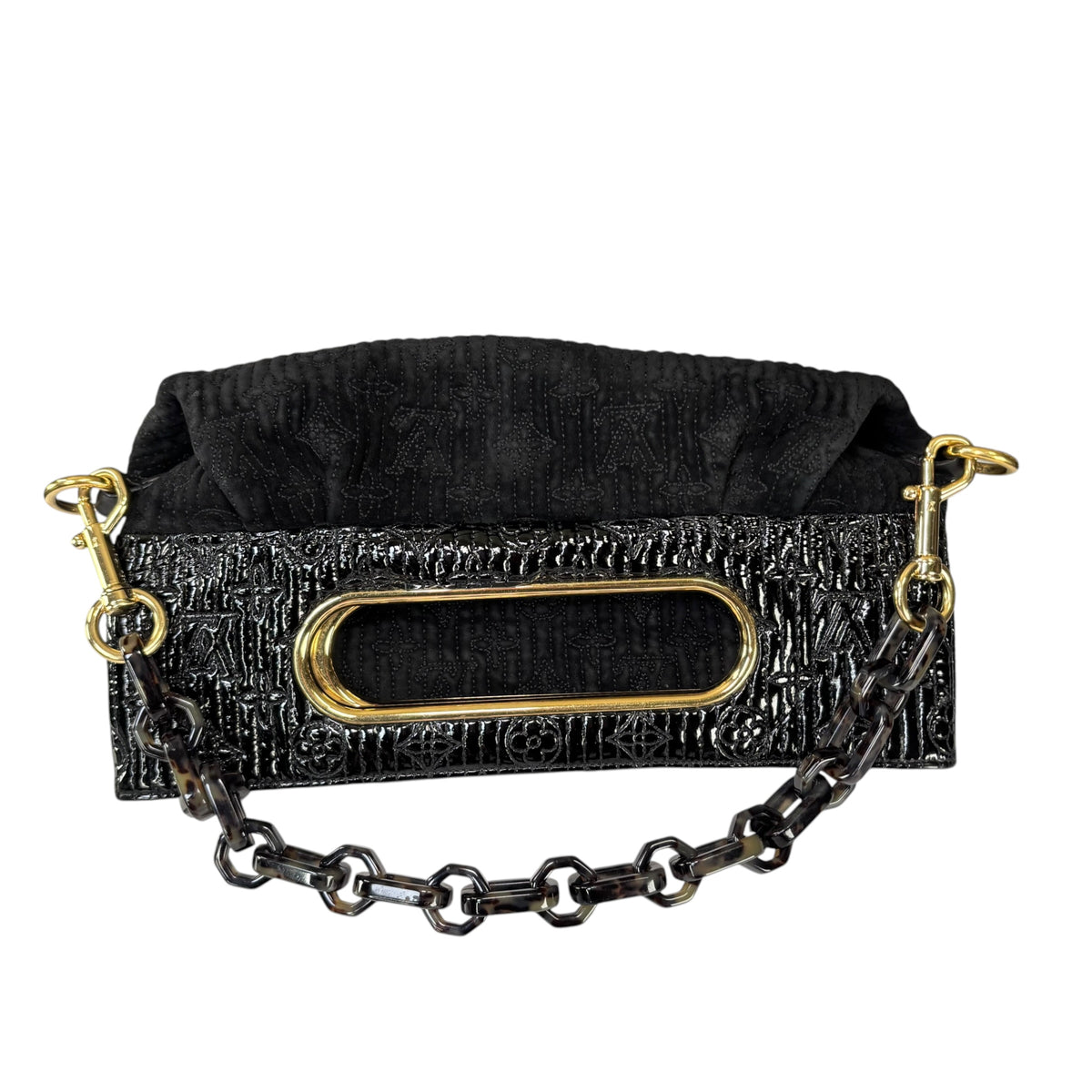 Louis Vuitton Y2K Limited Motard Before Dark Velvet Mono Top Handle Chain Bag