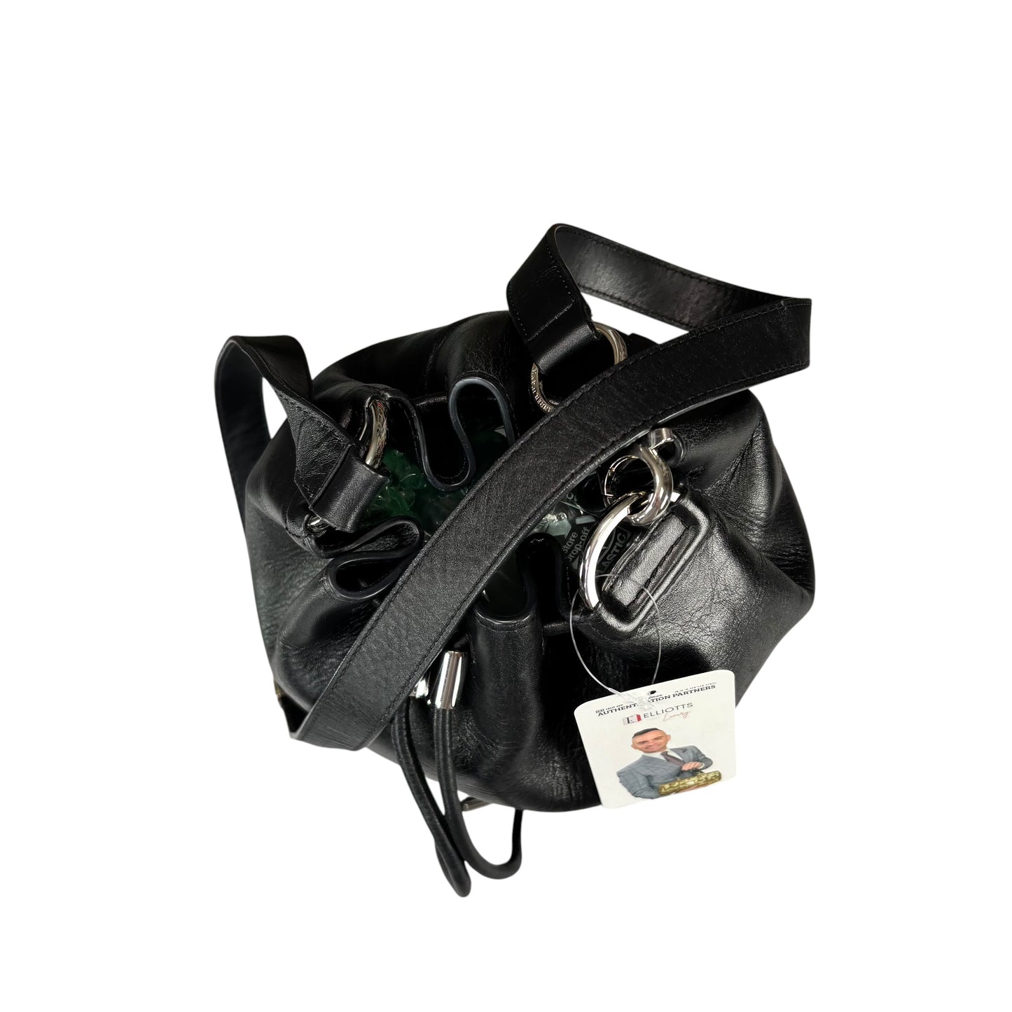 Alexander Wang Diego Bucket SHW Black Leather Crossbody
