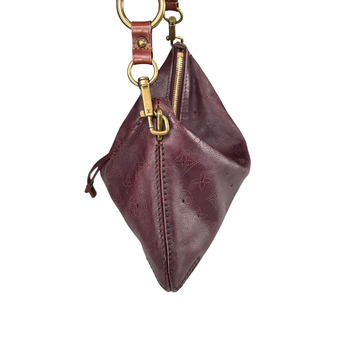 Louis Vuitton Limited Edition Mahina Bordeaux Leather Onatah PM Pouchette Hobo