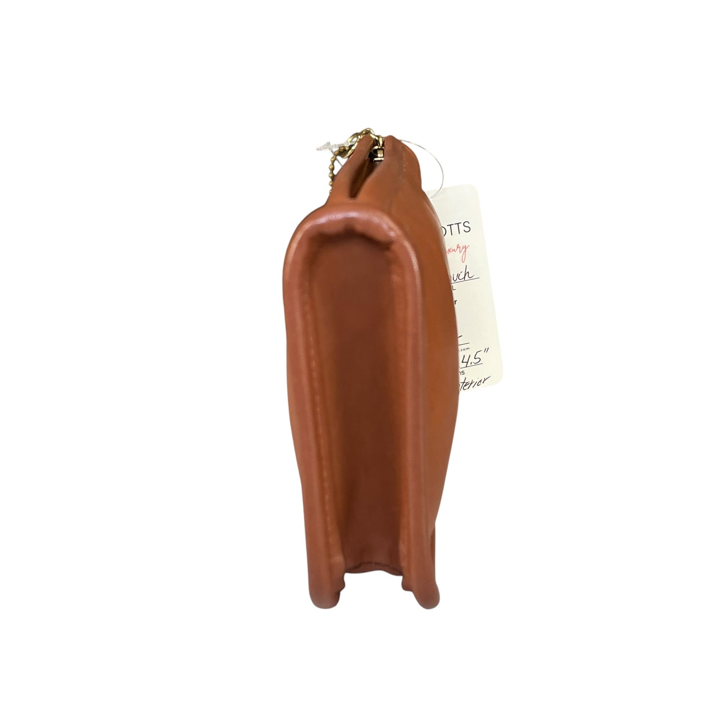 Coach Slim Pouch Brown Legacy Leatherware Zip