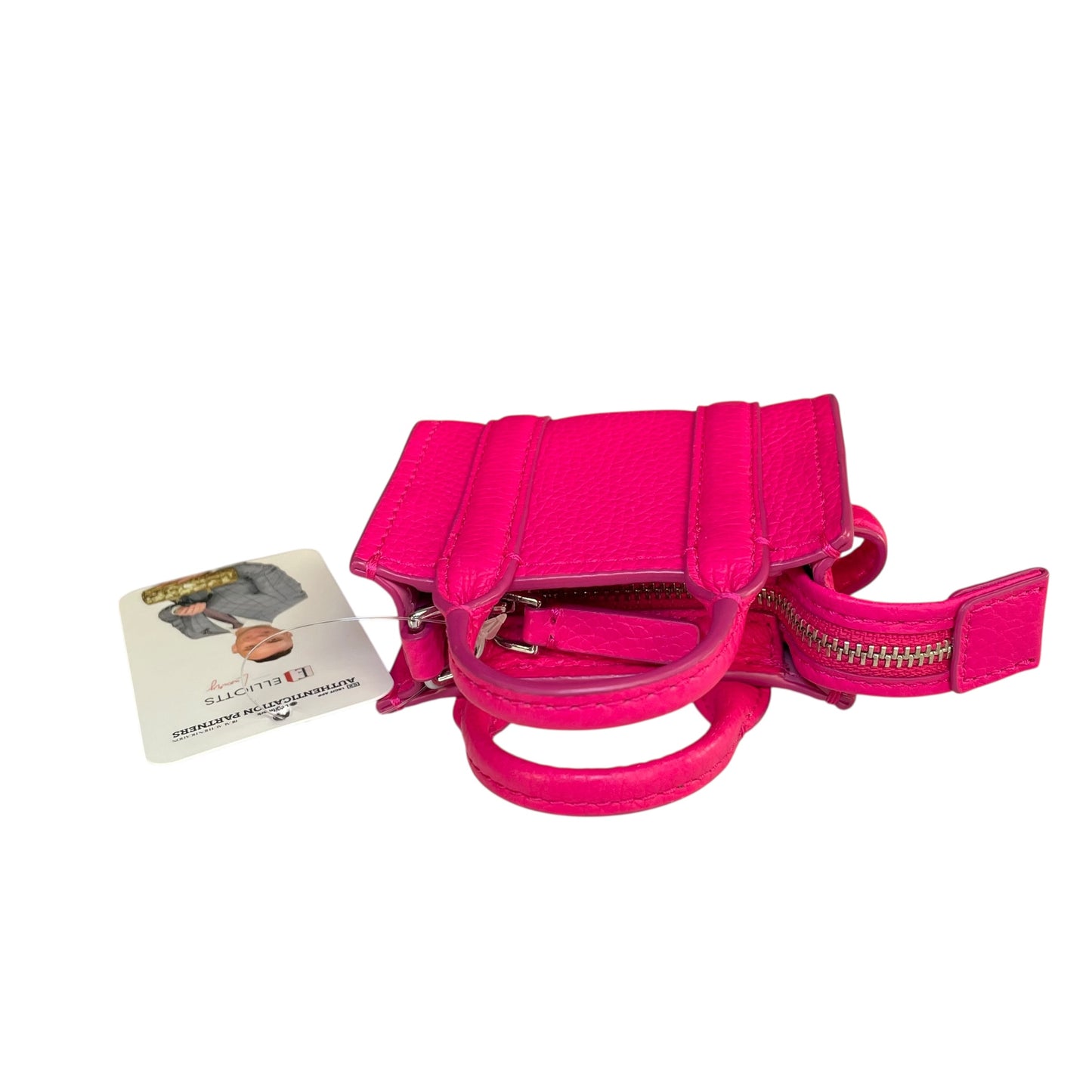 Marc Jacobs The Tote Bag Nano Leather Bag Charm / Keychain Pink Mini Tote