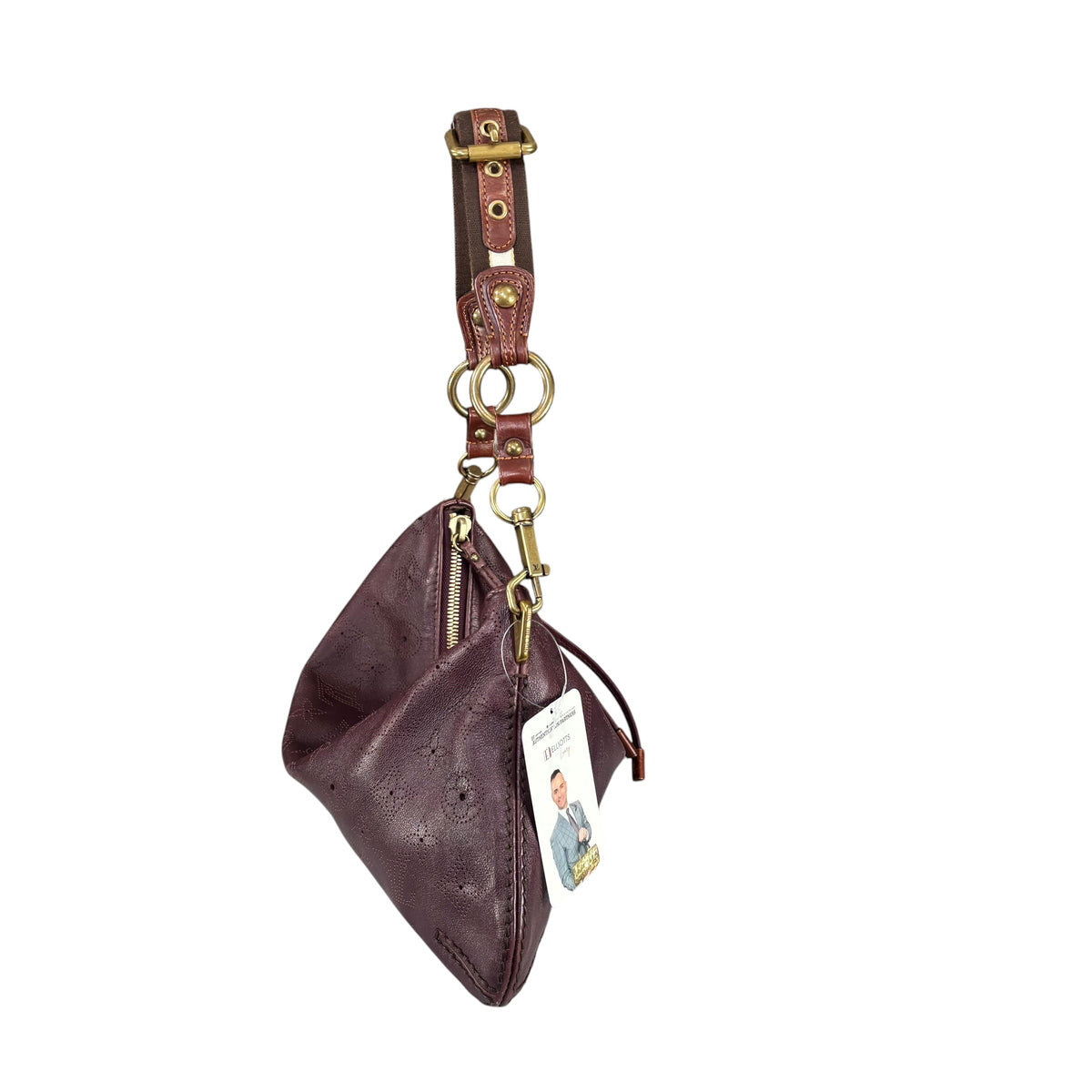 Louis Vuitton Limited Edition Mahina Bordeaux Leather Onatah PM Pouchette Hobo