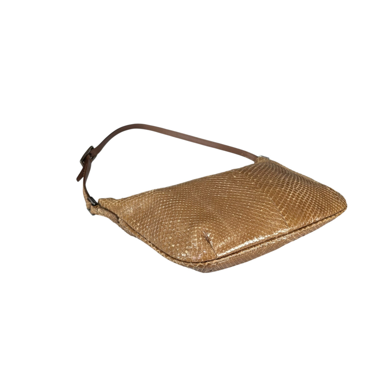 Gucci Snake Y2K Small Croissant Embossed SHW Shoulder Purse