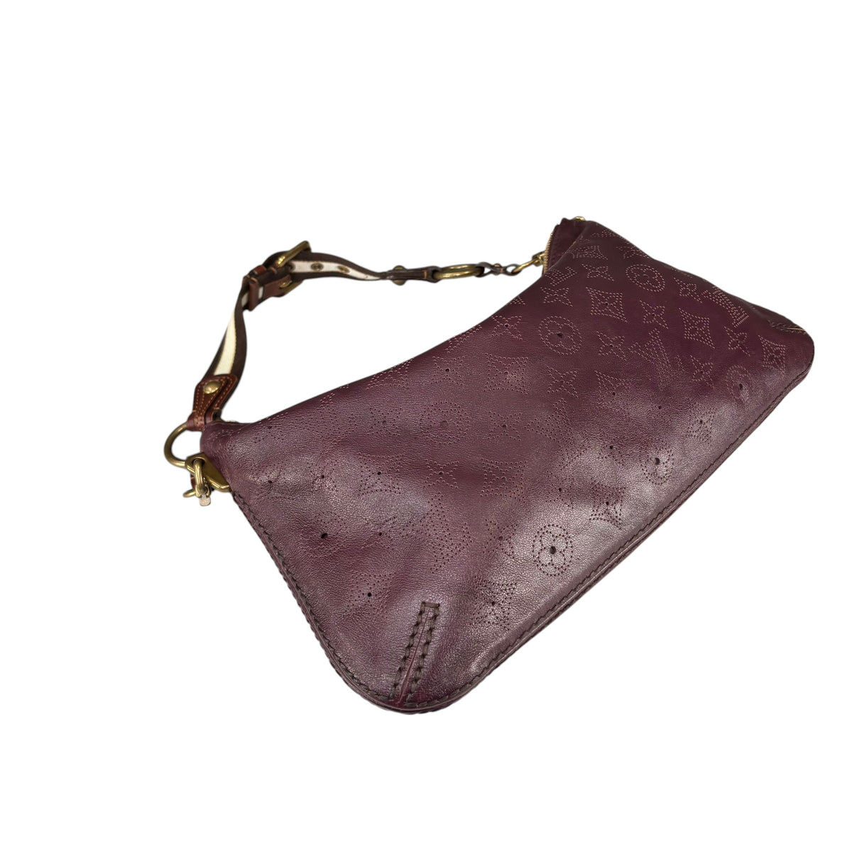 Louis Vuitton Limited Edition Mahina Bordeaux Leather Onatah PM Pouchette Hobo