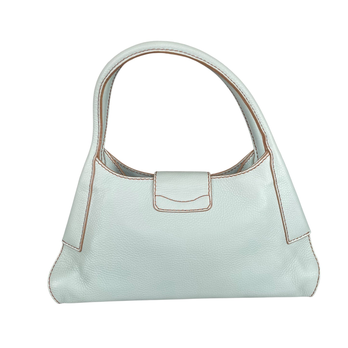 Tod’s D Bag Hobo Mint /Taupe Pebbled Leather SHW Shoulder Bag