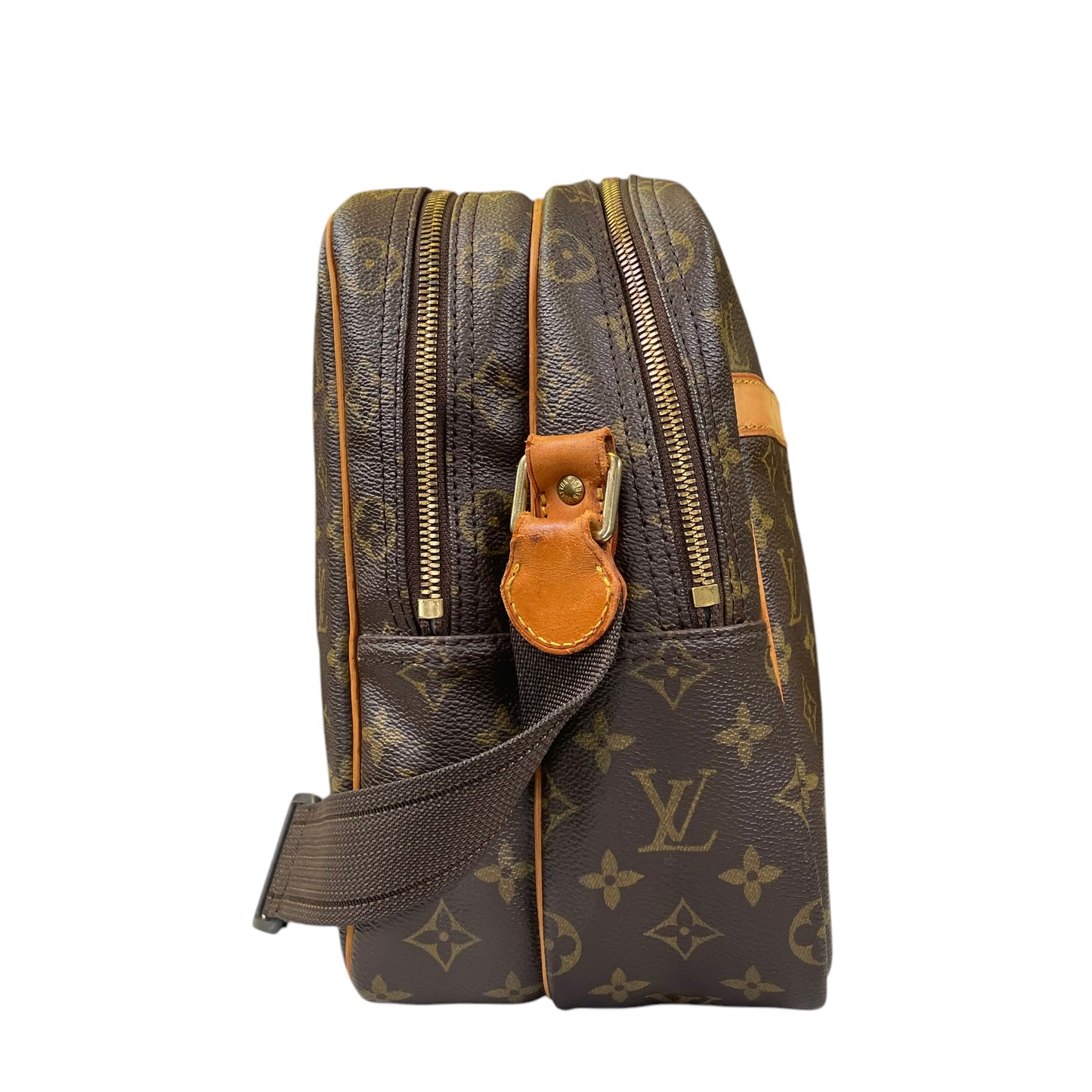 Louis Vuitton GM Reporter Monogram Crossbody Luggage Bag