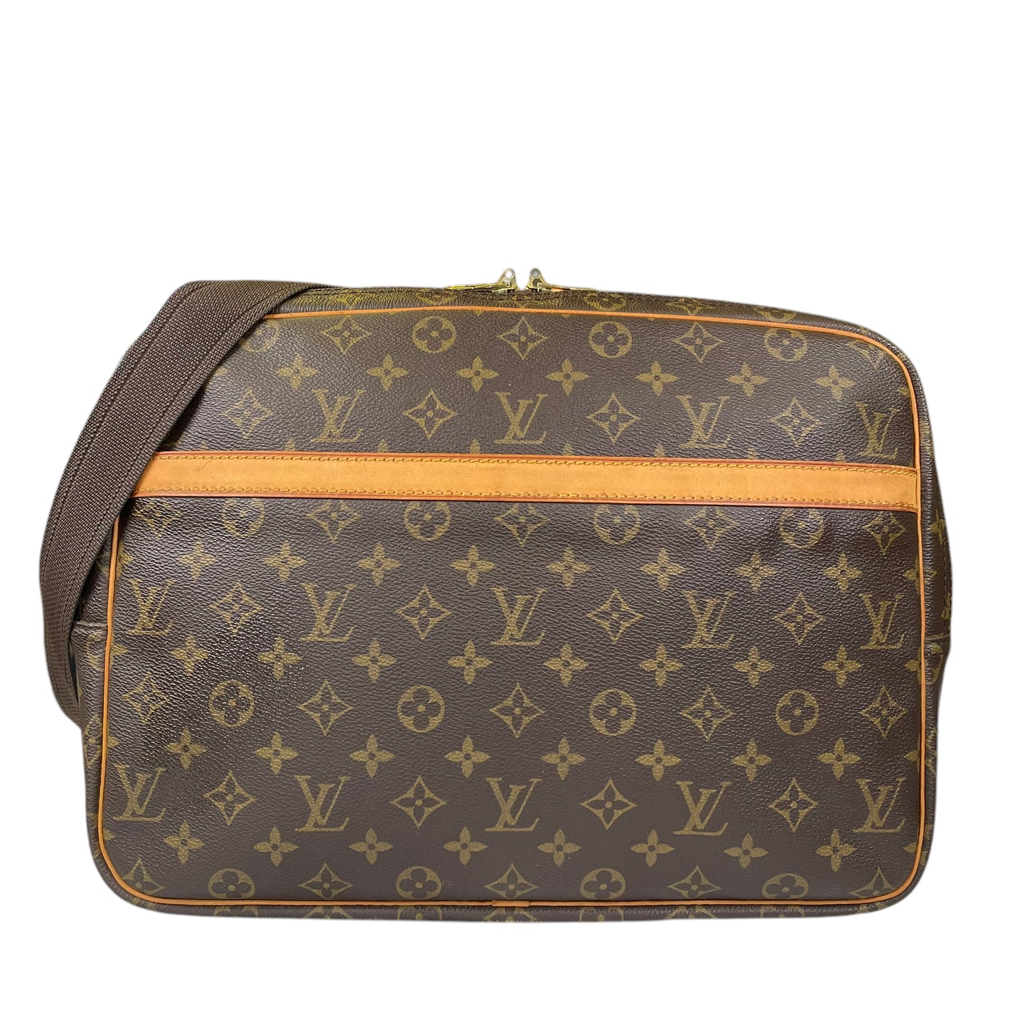 Louis Vuitton GM Reporter Monogram Crossbody Luggage Bag