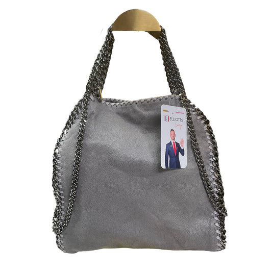 Stella McCartney Falabella Medium Gray & Silver Crossbody Two Way Purse