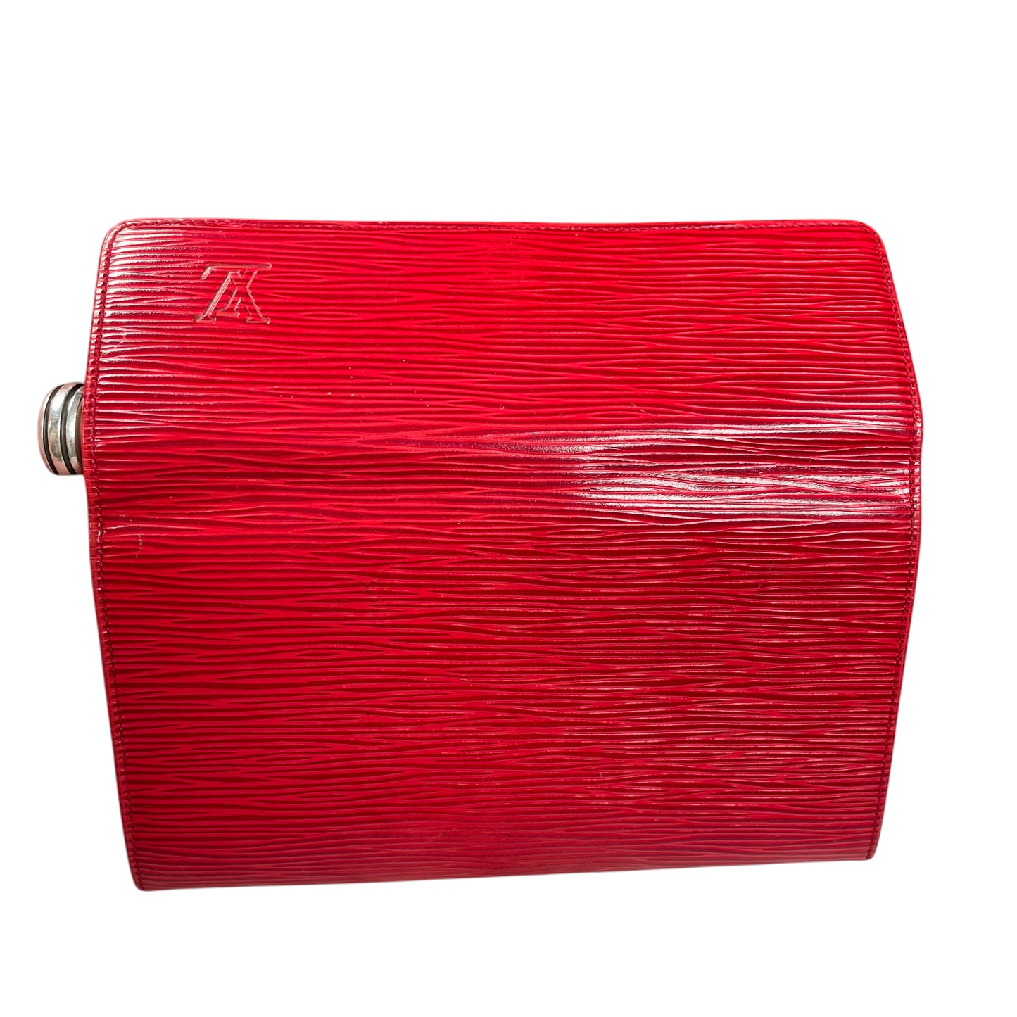 Louis Vuitton Epi Woodgrain Leather Red International Snap Zip Coin Long Wallet