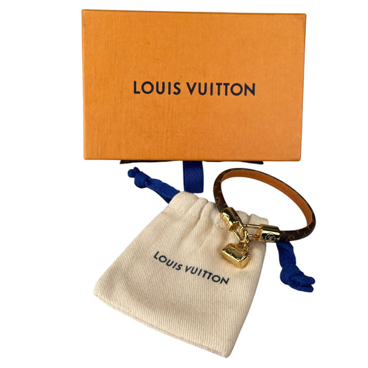 Louis Vuitton Speedy GHW Monogram Leather Canvas Clip Bracelet 7.5"